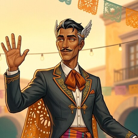 Señor Hermes Fiesta, messenger of the party